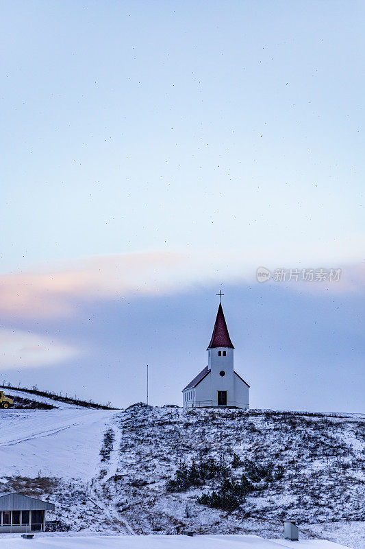 冰岛Vík i Myrdal教堂